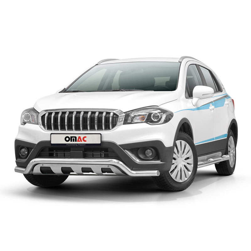 Frontbügelschutz Frontschutzbügel für Suzuki SX4 S-Cross 2016-2022 Grau ABE