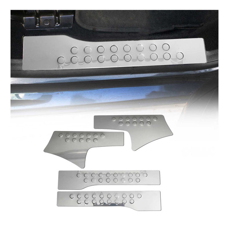 Einstiegsleisten Türschutzleisten für Peugeot Partner Tepee 2008-2018 Chrom 4tlg