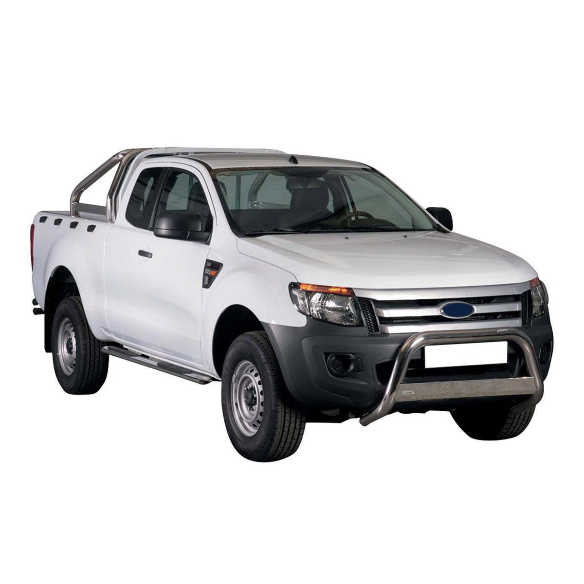 Frontbügel Frontschutzbügel für Ford Ranger 2012-2015 ø63mm Stahl Silber Schutz