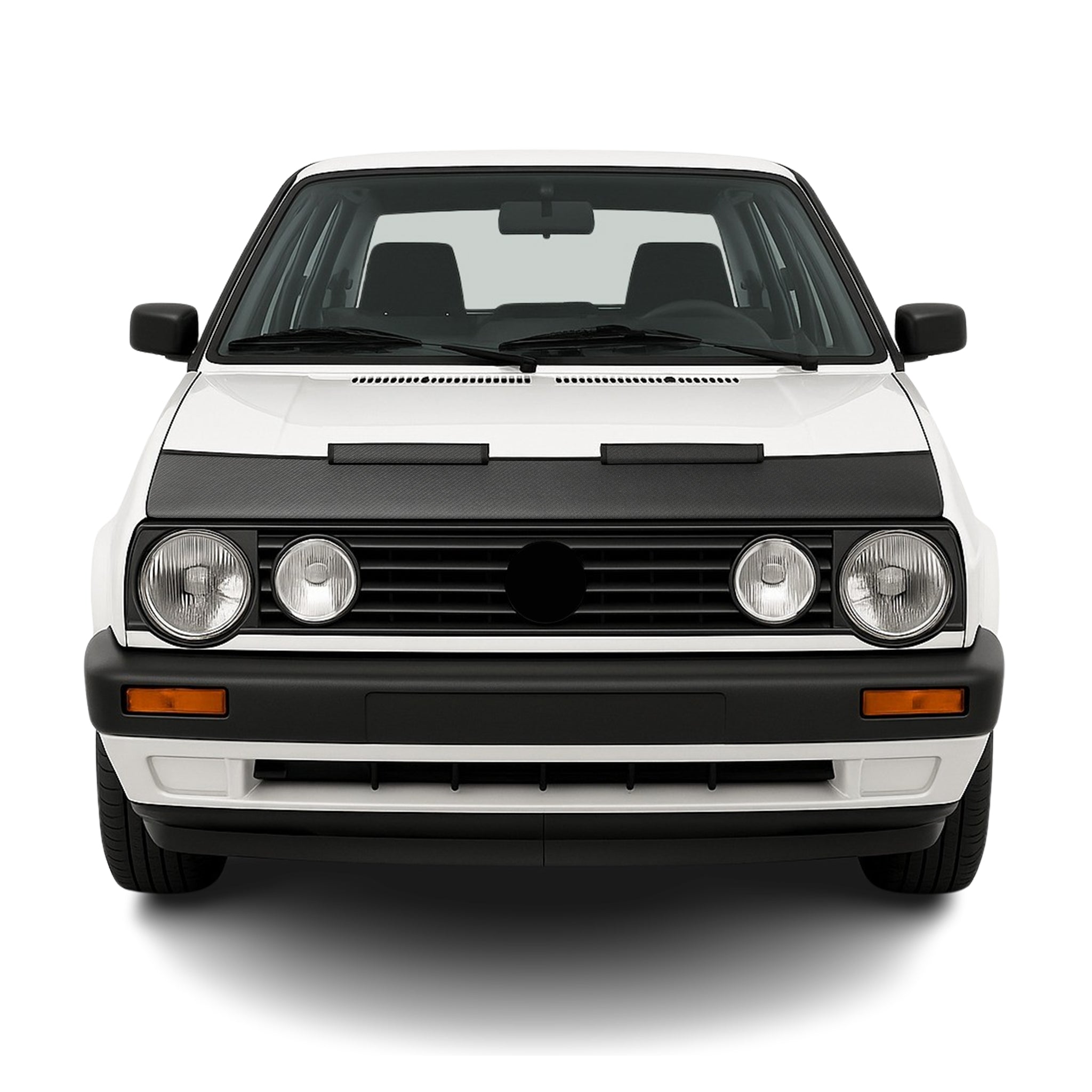 Haubenbra Steinschlagschutz Bonnet Bra für VW Golf 1983-1992 Carbon Optik Halb