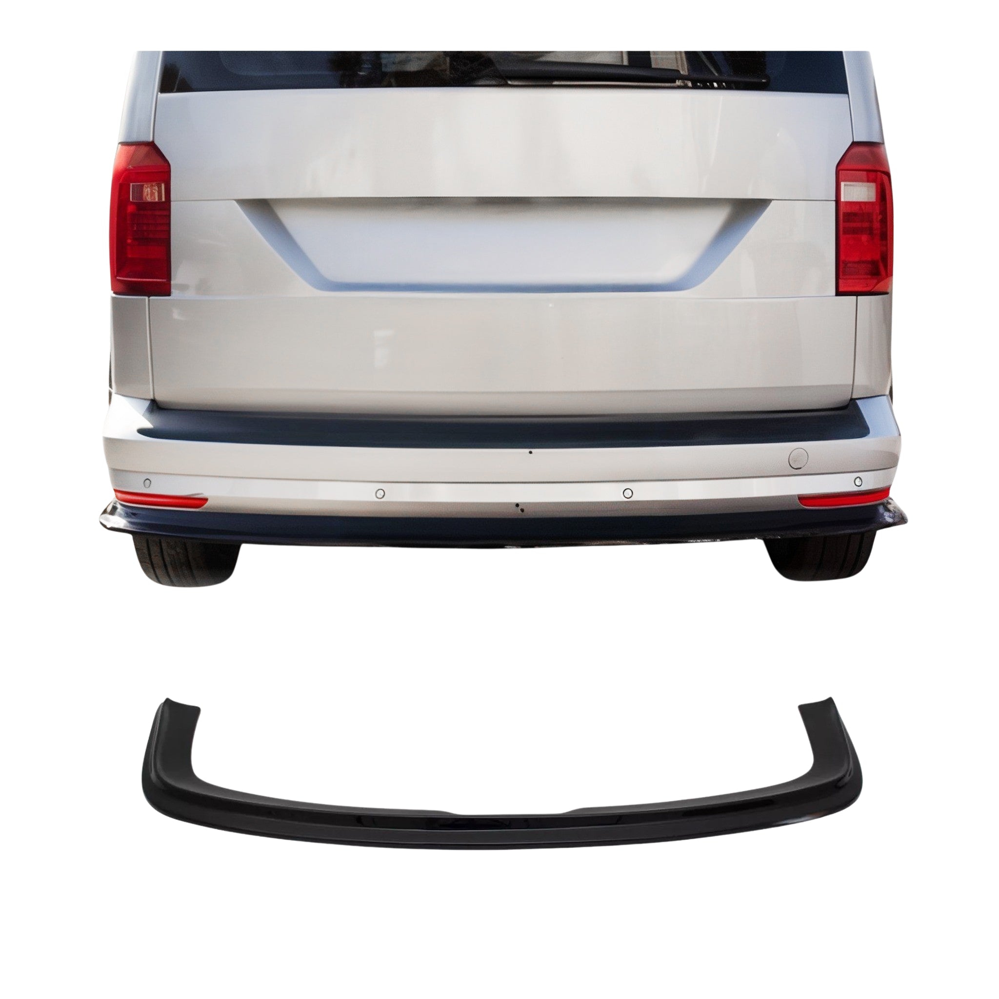 Heckdiffusor Stoßstange Heckansatz für VW Caddy 2015-2020 ABS Schwarz 1tlg