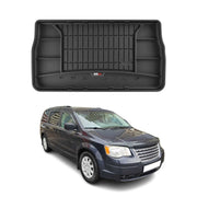 OMAC Gummi Kofferraumwanne für Dodge Grand Caravan 2007-2020 3D TPE Schwarz