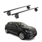 Stahl Dachträger für VW T-Roc 2017-2025 5Tür TÜV Abschließbar 2tlg Schwarz