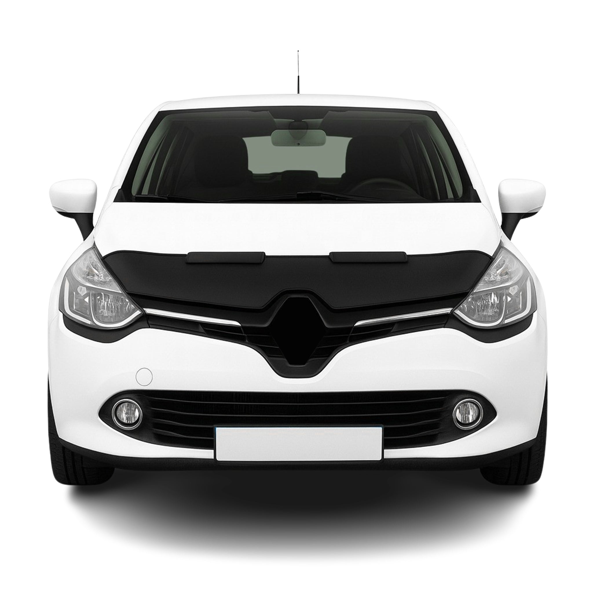 Haubenbra Steinschlagschutz Bonnet Bra für Renault Clio 2012-2019 Schwarz Halb