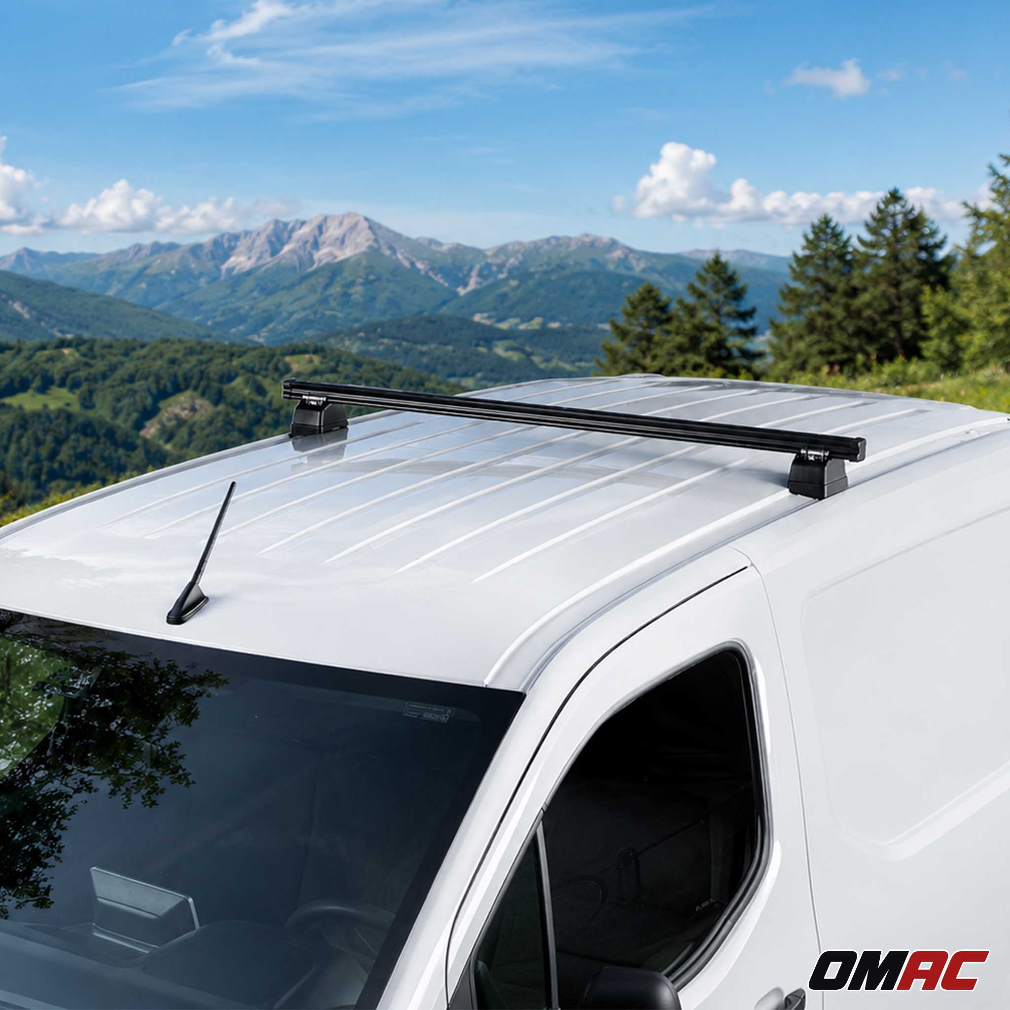 Dachträger für Renault Master 2010-2026 H1+H2 1-Träger Stahl Schwarz