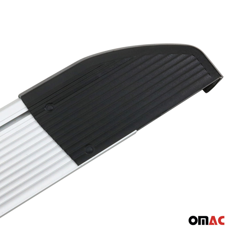 Alu Seitenschweller Trittbretter für VW Caddy Maxi 2004-2015 Silber 2tlg