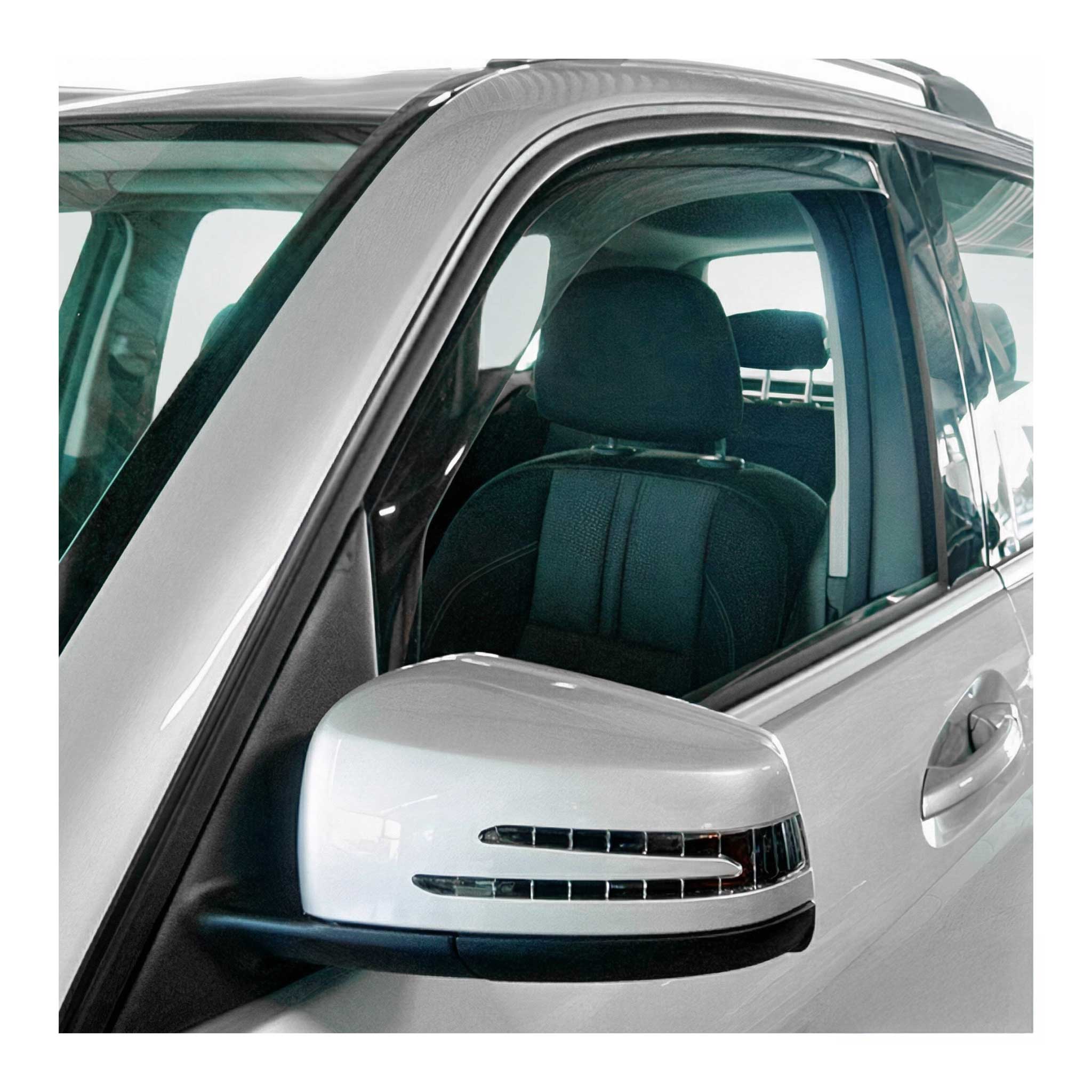 Windabweiser Regenabweiser für Mercedes GLK 2008-2015 Dunkel Acryl 2tlg