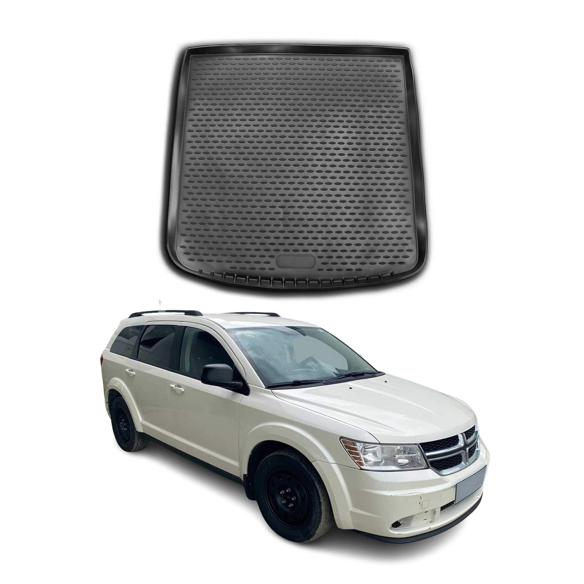 Kofferraummatte Kofferraumwanne für Dodge Journey 2008-2024 Obere Gummi TPE
