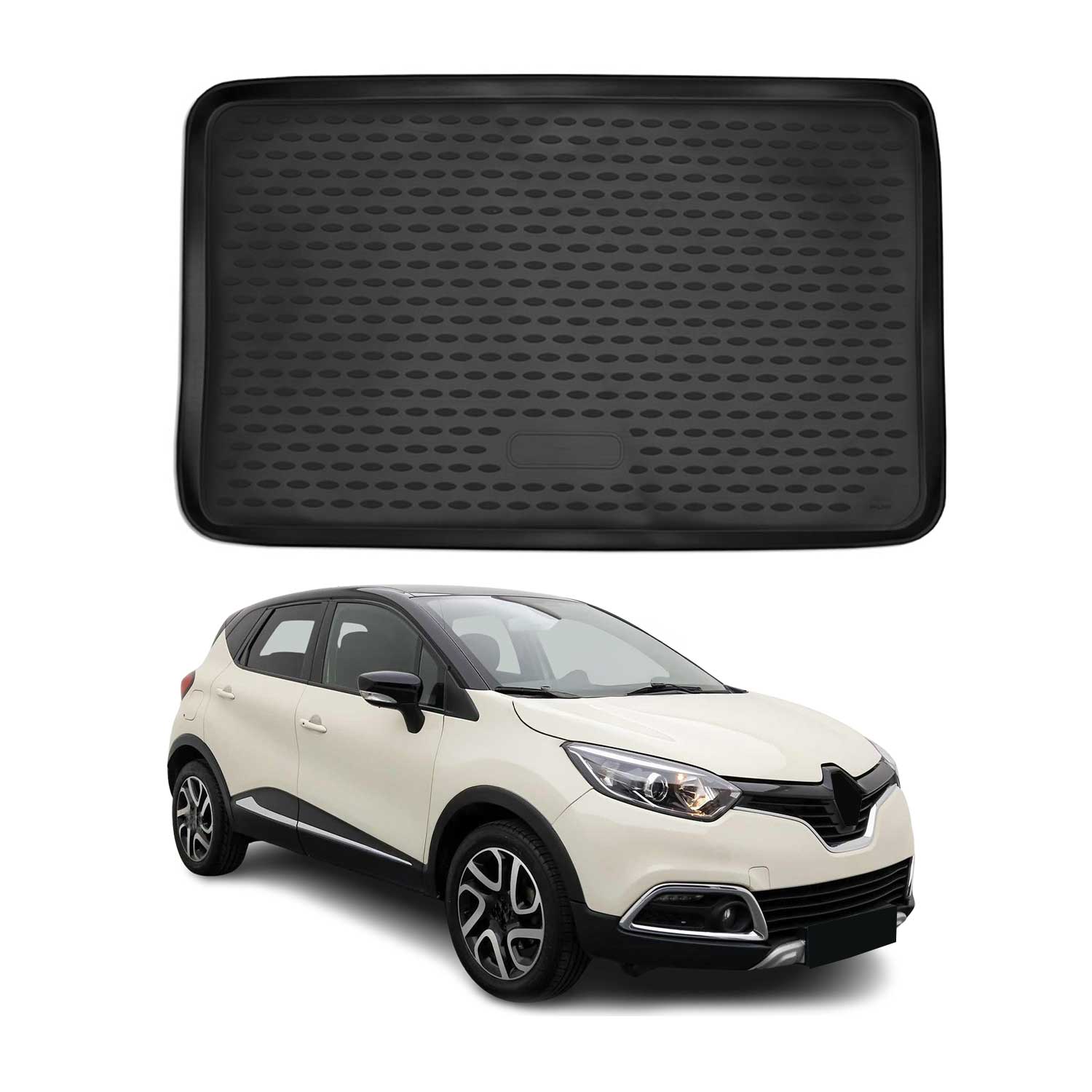 Kofferraummatte Kofferraumwanne für Renault Captur 2016-2021 Oben Gummi TPE