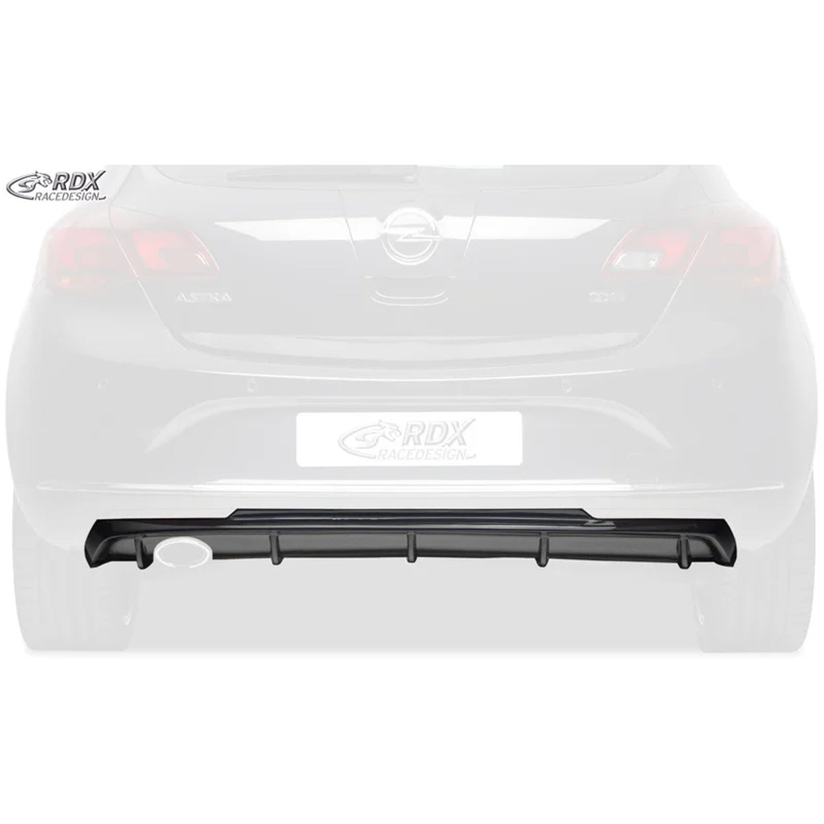 RDX Heckschürzenansatz Diffuser für Opel Astra J 5-türer 2009-15