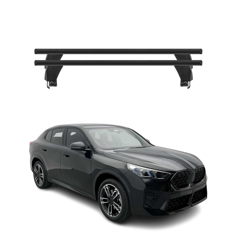 Menabo Dachträger Grundträger für BMW iX2 U10 2024-2025 Aluminium Schwarz 2tlg