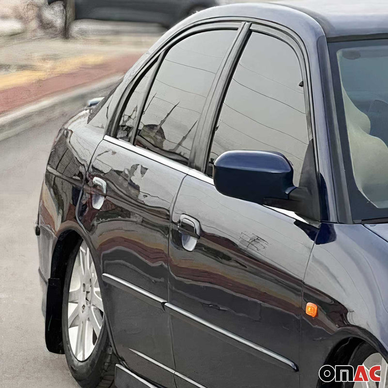 Fensterleisten Zierleisten für Honda Civic 2000-2005 Edelstahl Chrom 4tlg