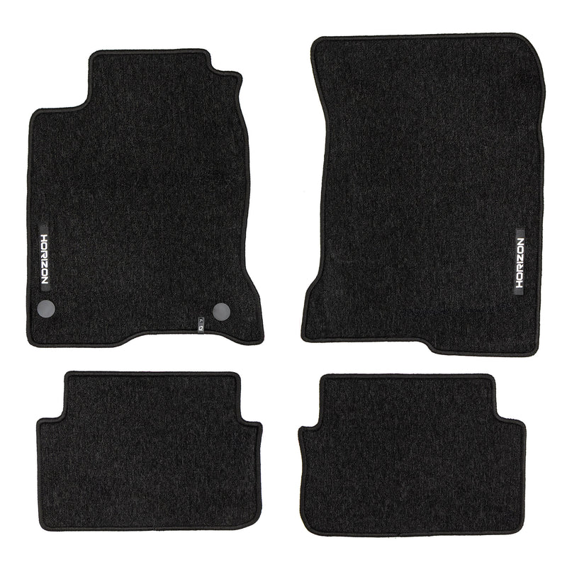 Velours Fußmatten für Renault Laguna III 2007-2015 Autoteppich Schwarz 4 tlg