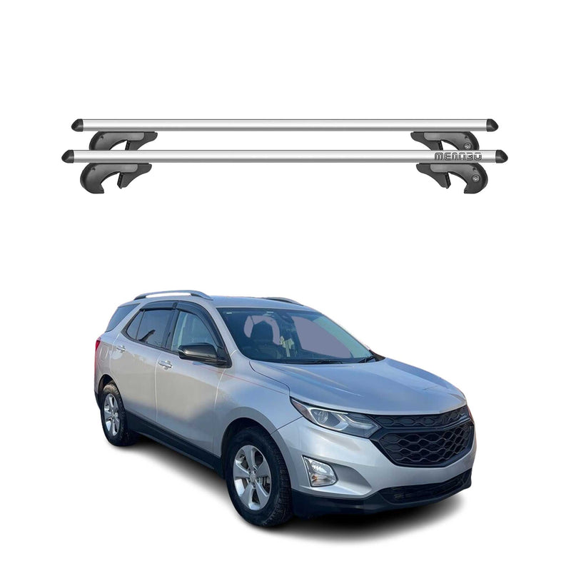Menabo Dachträger Grundtäger für Chevrolet Equinox 2017-2020 90kg Alu Silber 2x