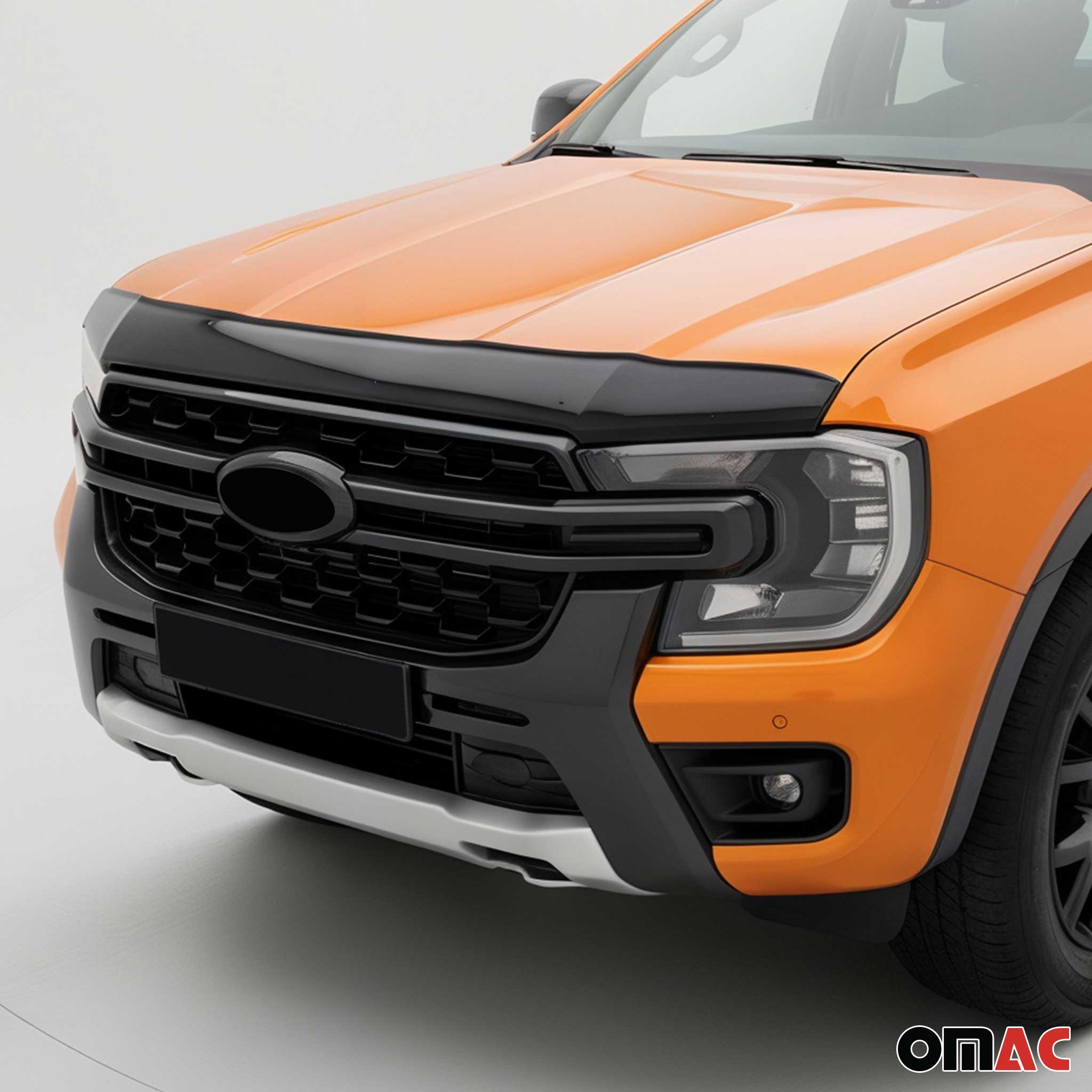 Motorhaube Deflektor Insekten für Ford Ranger P703 2022-2026 ABS Schwarz
