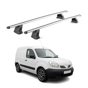 Alu Dachträger für Nissan Kubistar 2003-2009 TÜV T-Nut Abschließbar 2tlg Silber