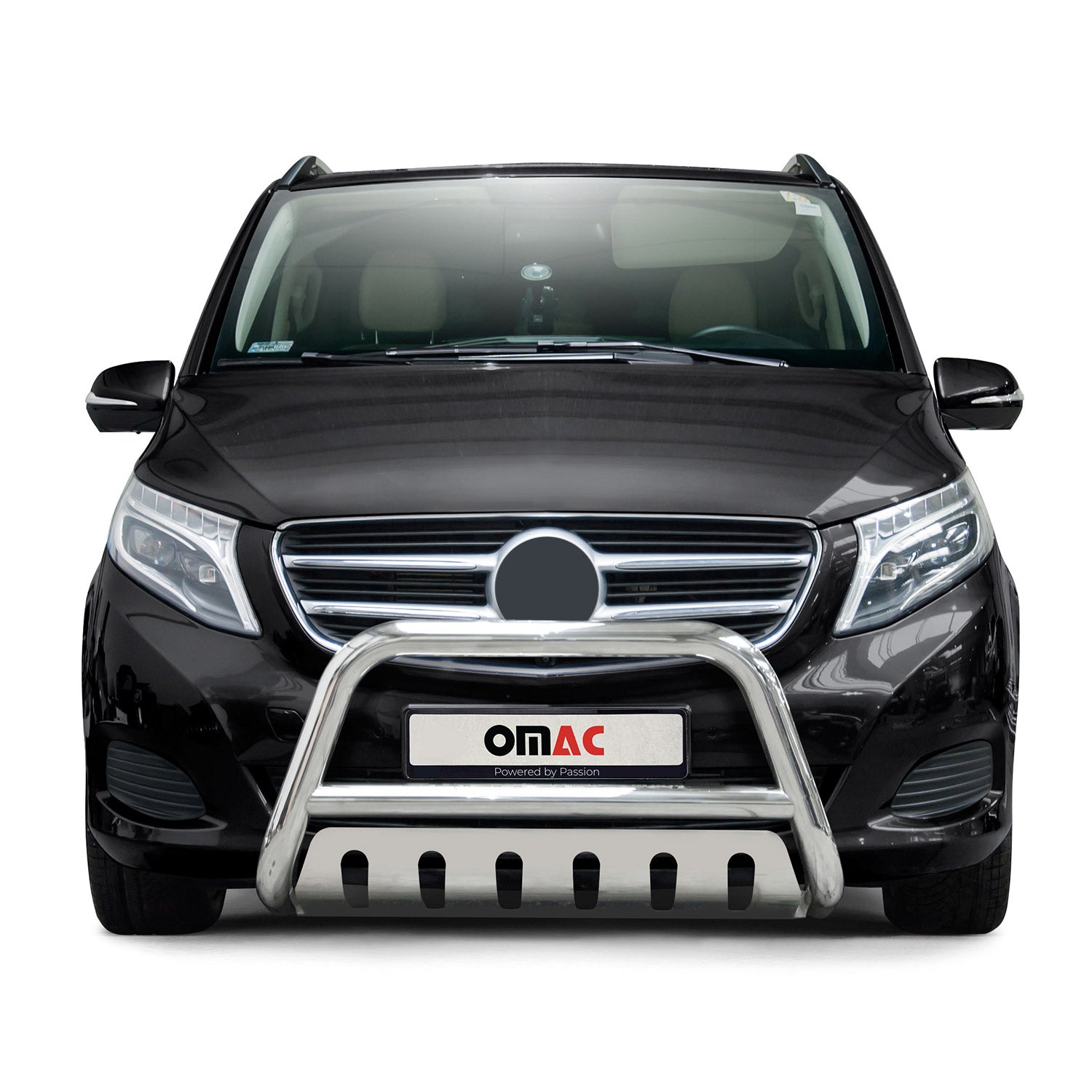 Frontbügel Frontschutzbügel für Mercedes Klasse 2014-2019 ABE Edelstahl Silber