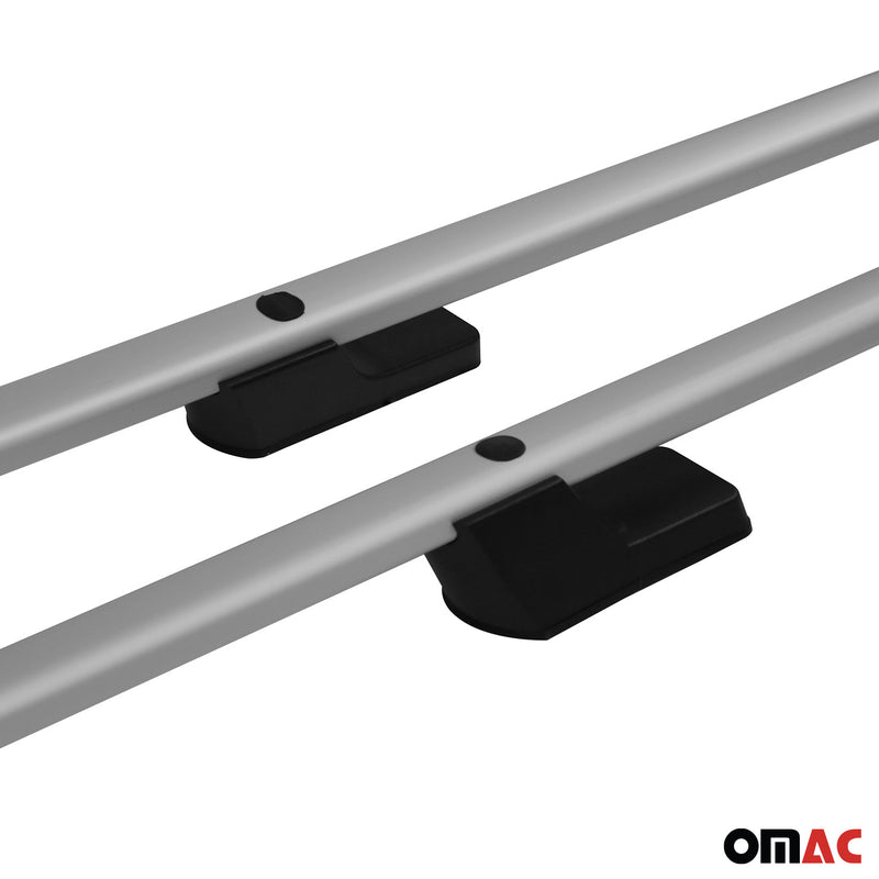 Aluminium Dachreling Querträger für VW Amarok DoubleCab 2010-2022 Silber 2x