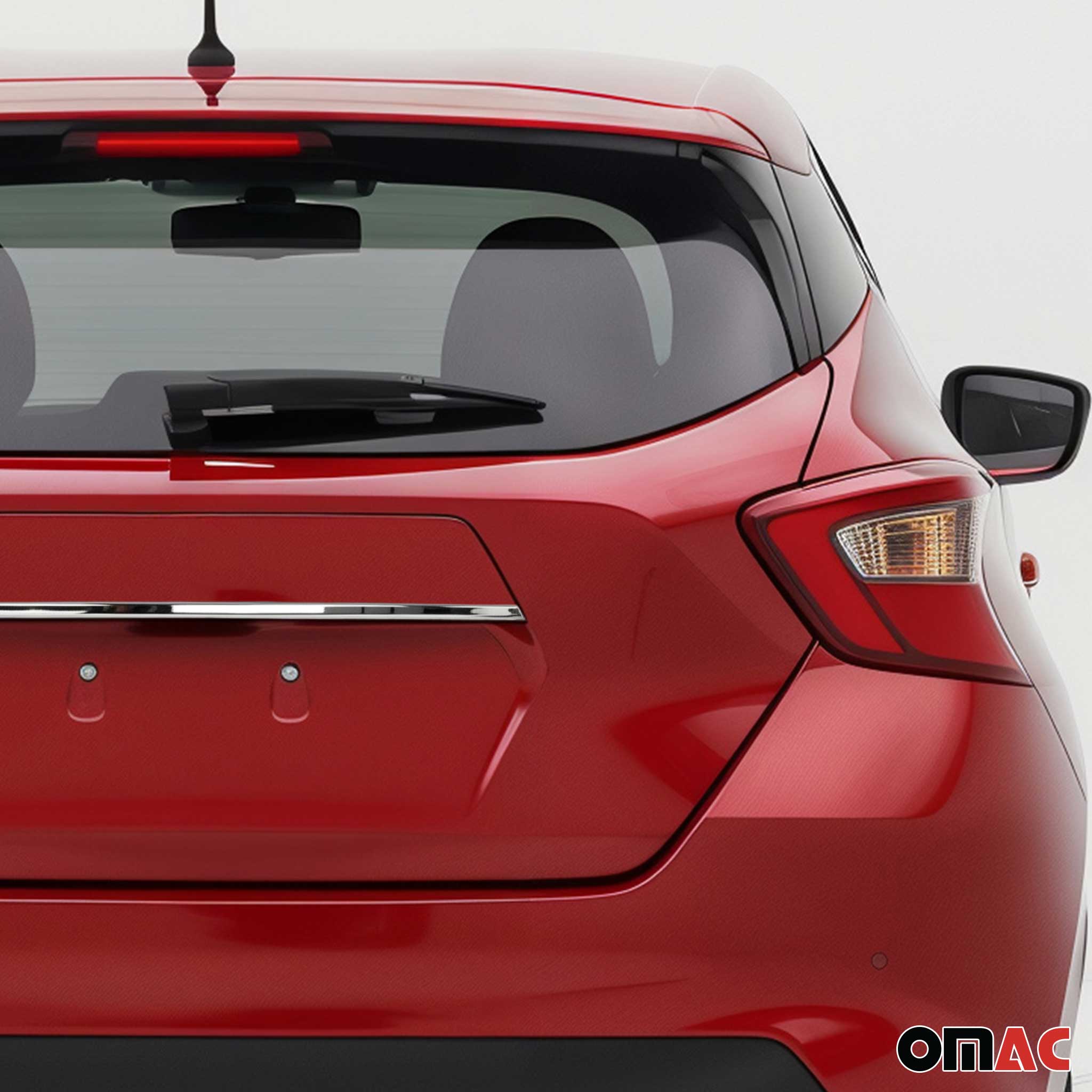 Kofferraumleiste Heckklappe Leiste für Nissan Micra 2017-2020 Edelstahl Chrom