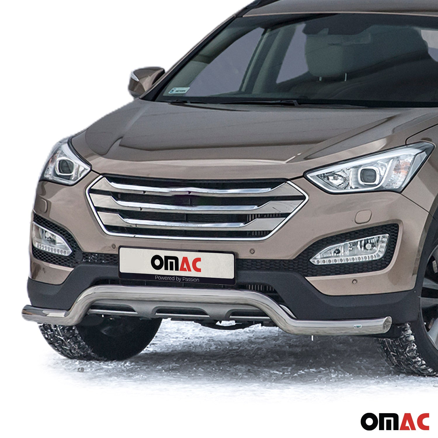 Frontbügel Frontschutzbügel Schutz für Hyundai Santa Fe 2012-2018 ABE Silber