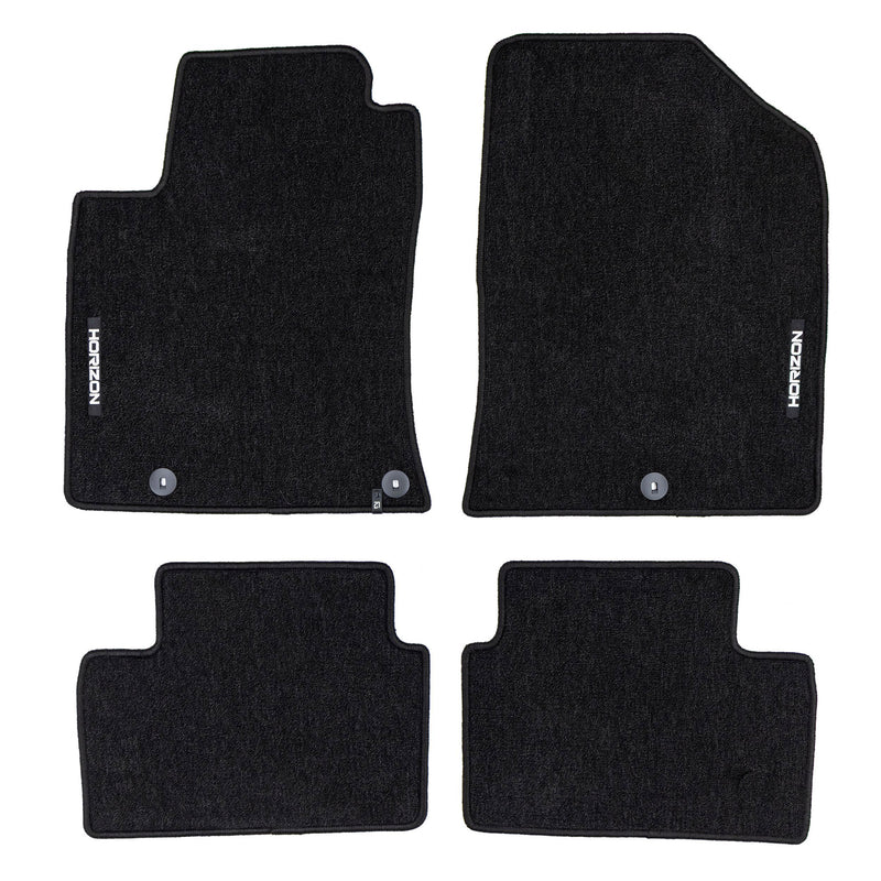 Velours Fußmatten für Hyundai i30 III Hybrid 2017-2025 Autoteppich Schwarz 4 tlg