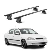 Stahl Dachträger für Opel Astra G Schrägheck Kombi 1998-2004 TÜV 2tlg Schwarz