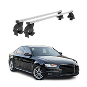 Menabo Dachträger Grundtäger für Audi A4 B8 Limo 2012-2015 FL 50kg Stahl Grau 2x