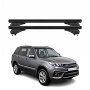Menabo Dachträger Grundtäger für Chery Tiggo 3 / J11 2013-2023 Alu Schwarz 2 tlg