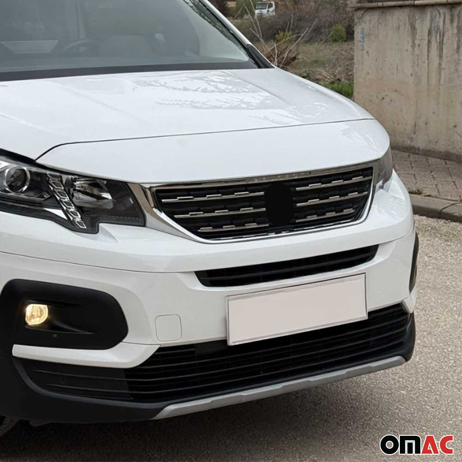 Kühlergrill Leisten Grillleisten für Peugeot Rifter 2018-2026 Edelstahl Chrom 6x