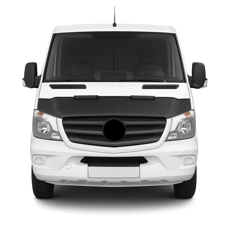 Haubenbra Steinschlagschutz für Mercedes Sprinter W906 2013-2018 Schwarz Halb