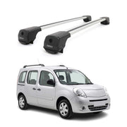 Dachträger Grundträger für Renault Kangoo II 2007-2021 Aluminium 75kg Grau 2tlg