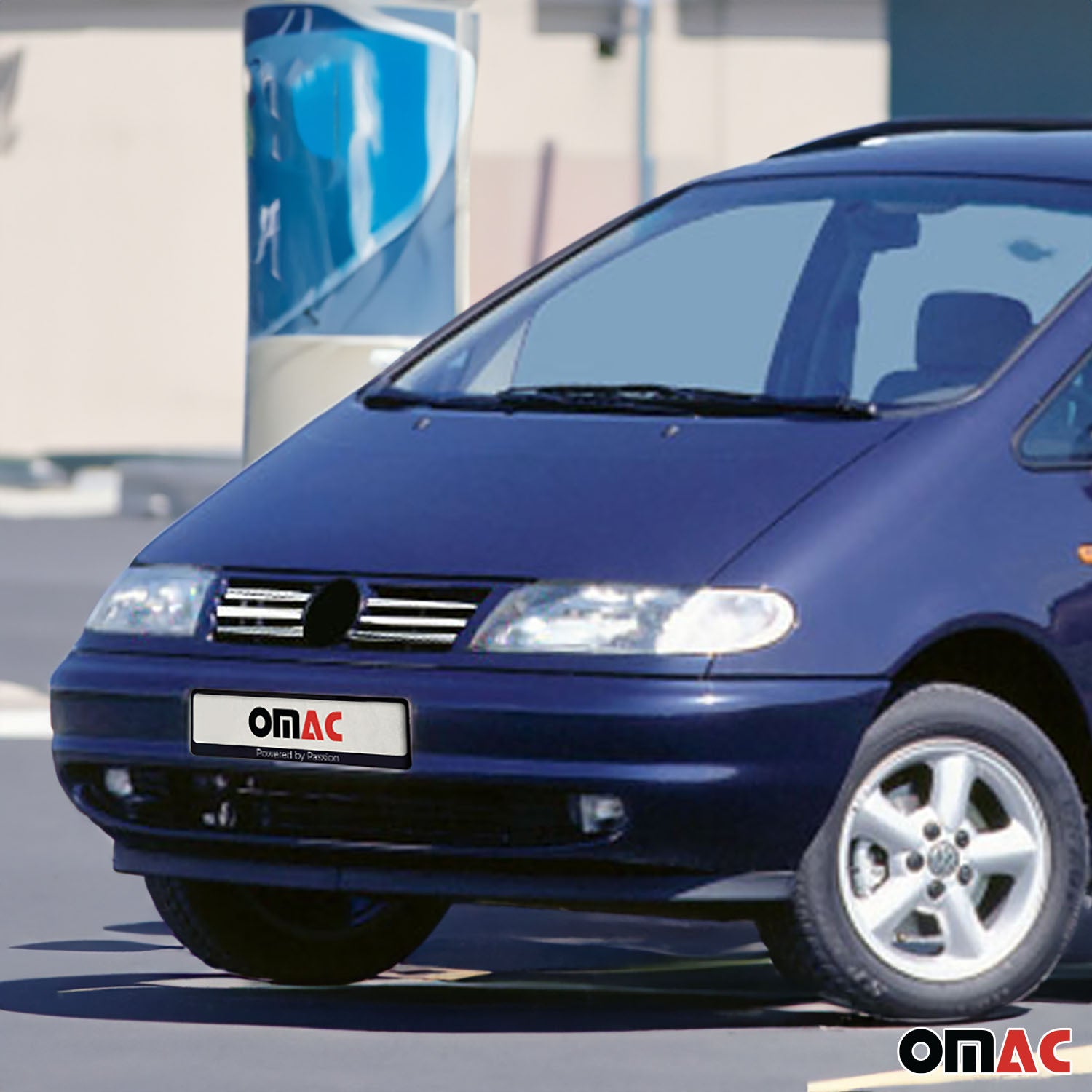 Kühlergrill Leisten Grillleisten für VW Sharan 1995-2000 Edelstahl Chrom 6tlg