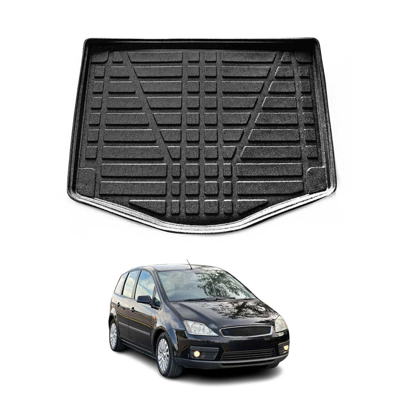 Kofferraumwanne Laderaumwanne für Ford C-Max 2003-2010 Gummi TPE Schwarz