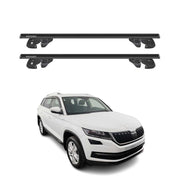 Dachträger Grundtäger für Skoda Kodiaq I 2016-2021 Pre-FL Alu TÜV Schwarz 2tlg