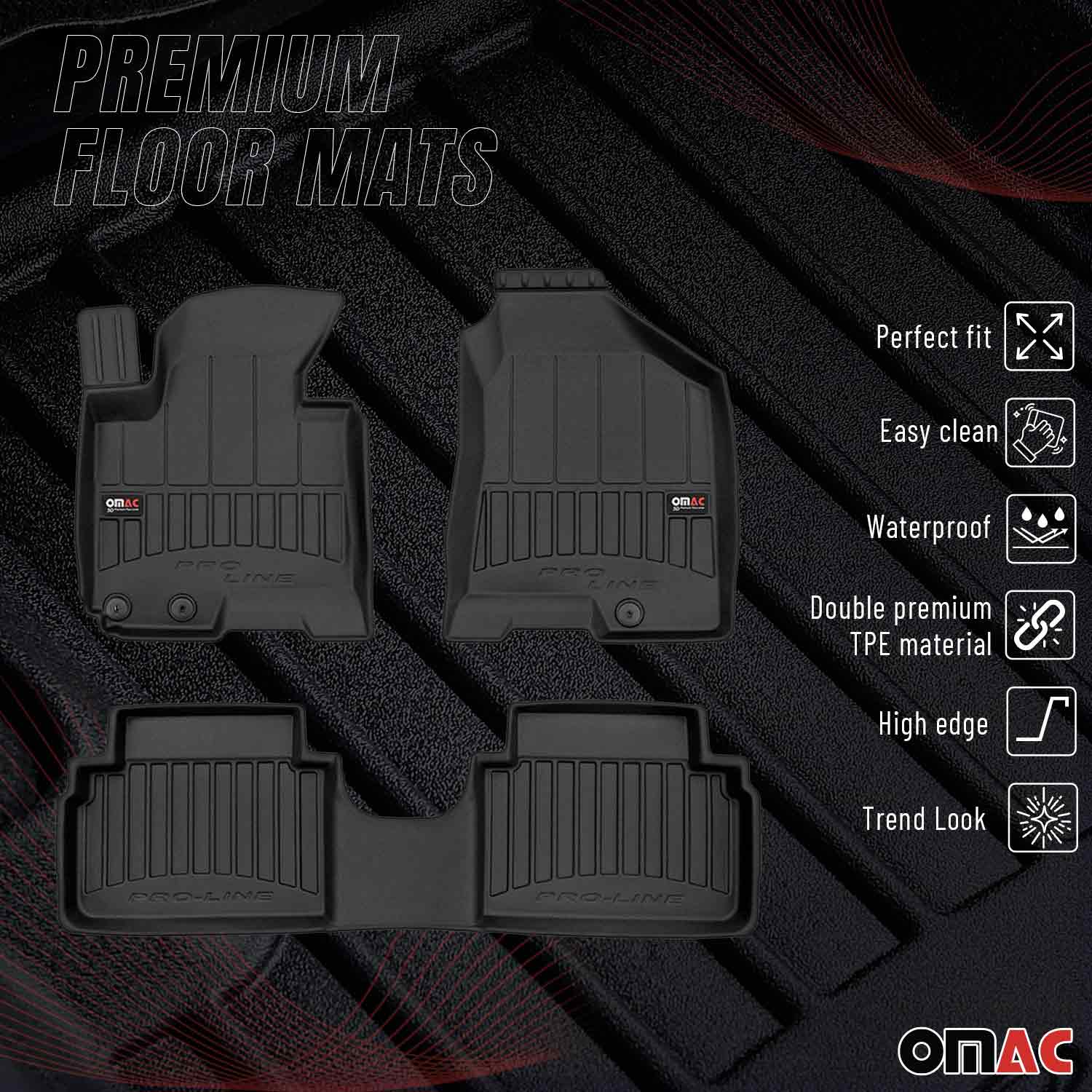 OMAC Gummi Fußmatten für Hyundai ix35 2009-2015 Premium TPE Automatten 3tlg