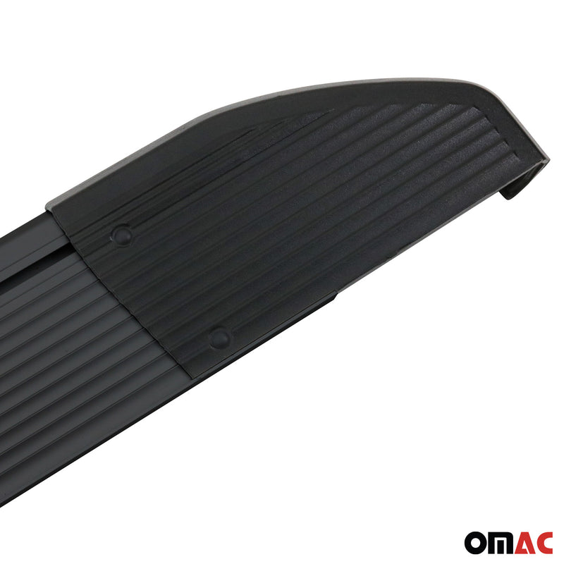 Alu Seitenschweller Trittbretter für VW Caddy Maxi 2004-2015 Schwarz 2tlg