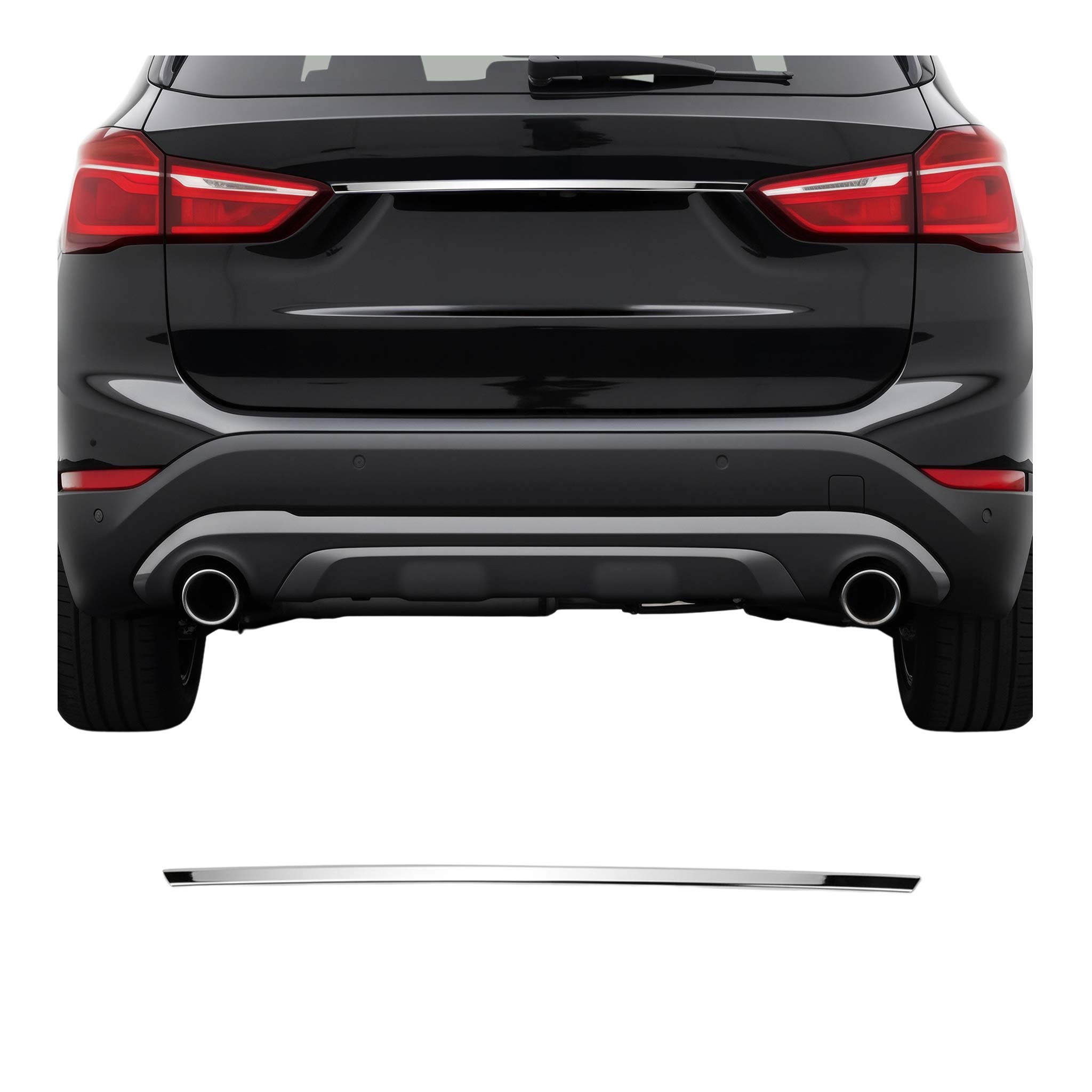 Heckklappe Kofferraumöffner Griff für BMW X1 F48 2015-2024 Edelstahl Chrom