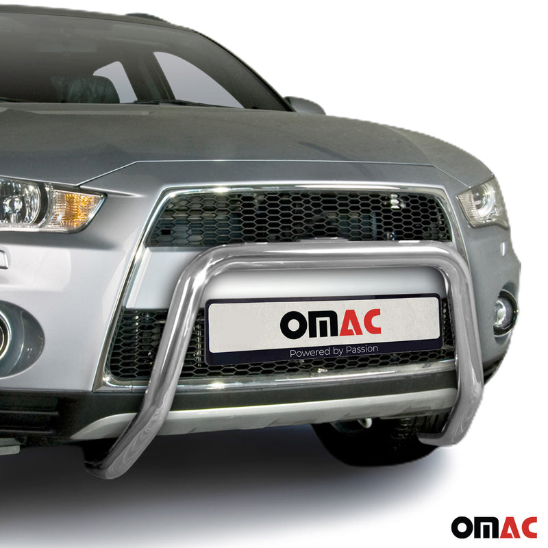 Frontbügel Frontschutzbügel für Mitsubishi Outlander 2010-2012 mit ABE Silber