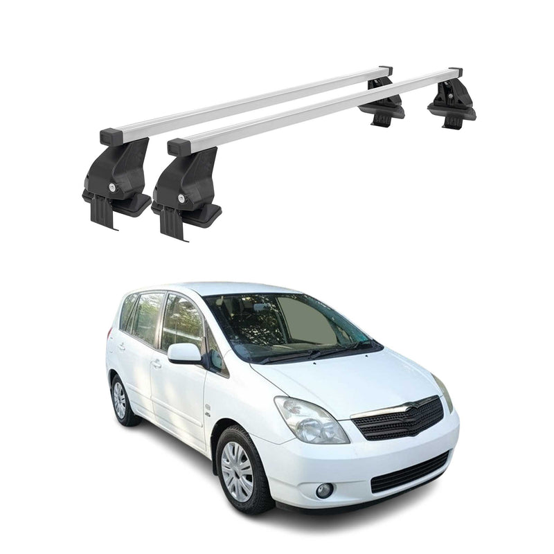 Menabo Dachträger Grundtäger für Toyota Corolla Verso 2001-2003 50kg Silber 2x