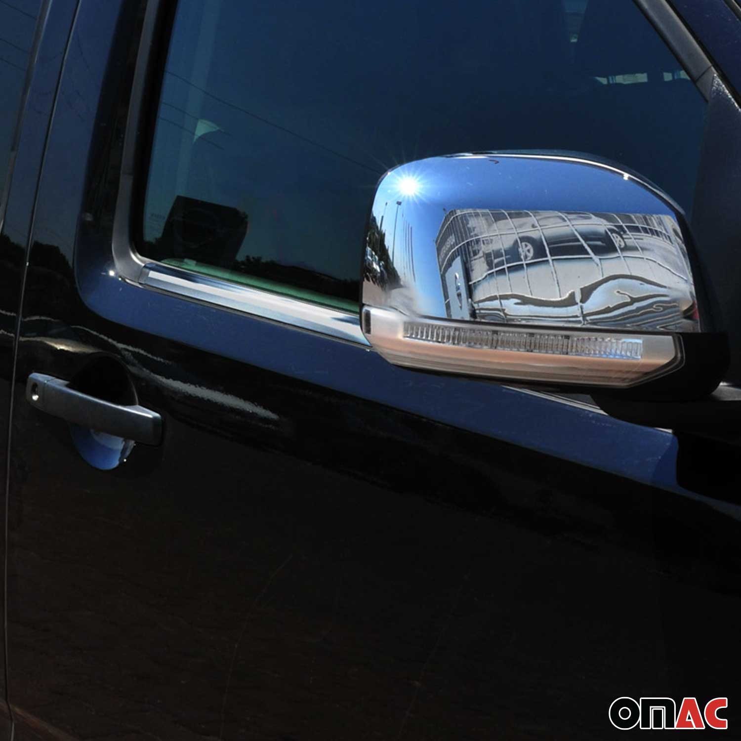 Fensterleisten Zierleisten für Nissan Navara D40 2005-2015 Edelstahl Chrom 4tlg
