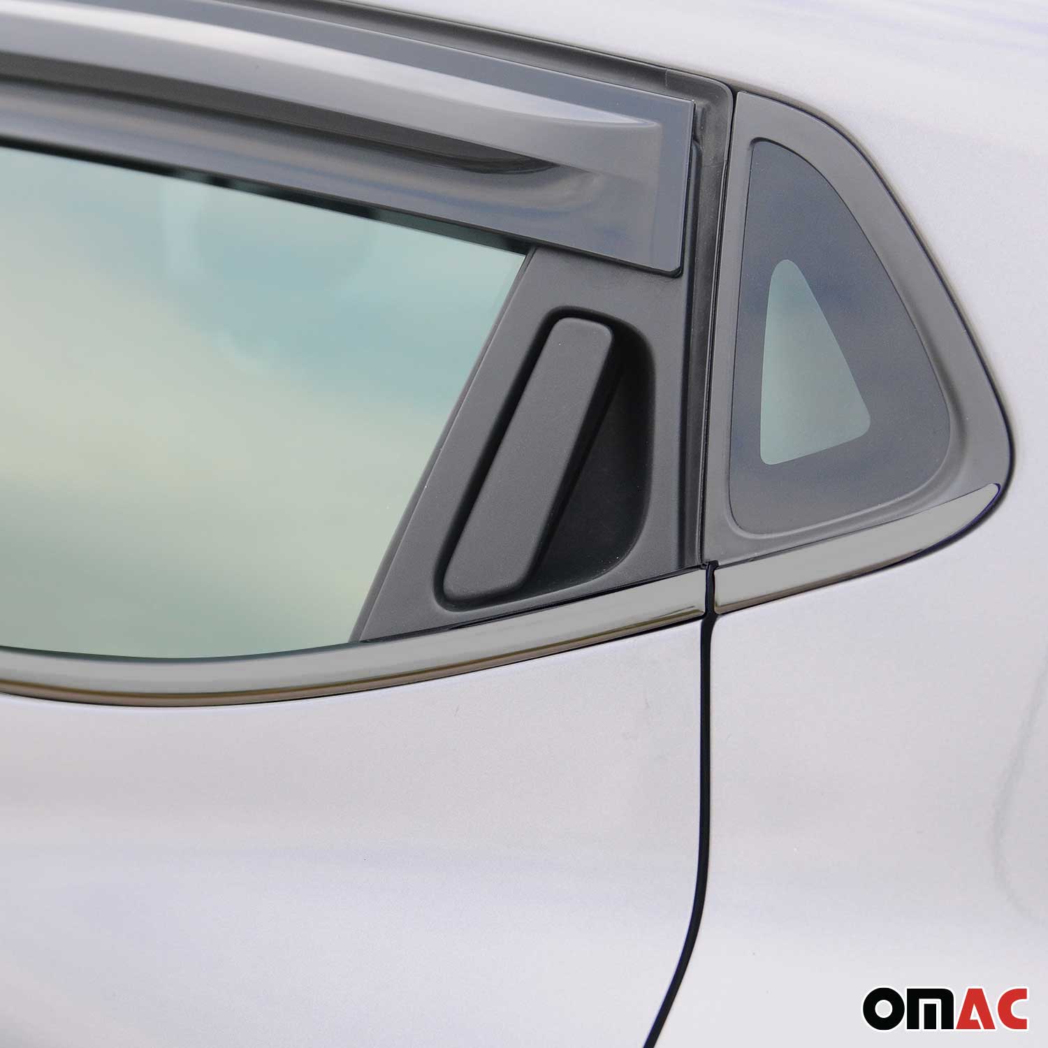 Fensterleisten Zierleisten für Renault Clio Schrägheck 2012-2019 Chrom Dunkel 8x