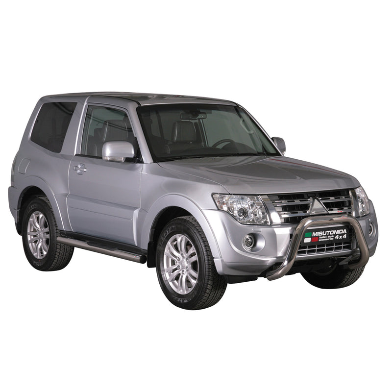 Frontbügel Frontschutzbügel für Mitsubishi Pajero 2012-2018 ø76mm Stahl Silber