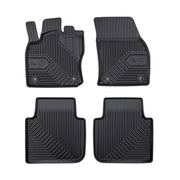 Fußmatten Gummimatten No.77 für VW Tiguan Allspace 2016-2024 TPE Schwarz 4 tlg
