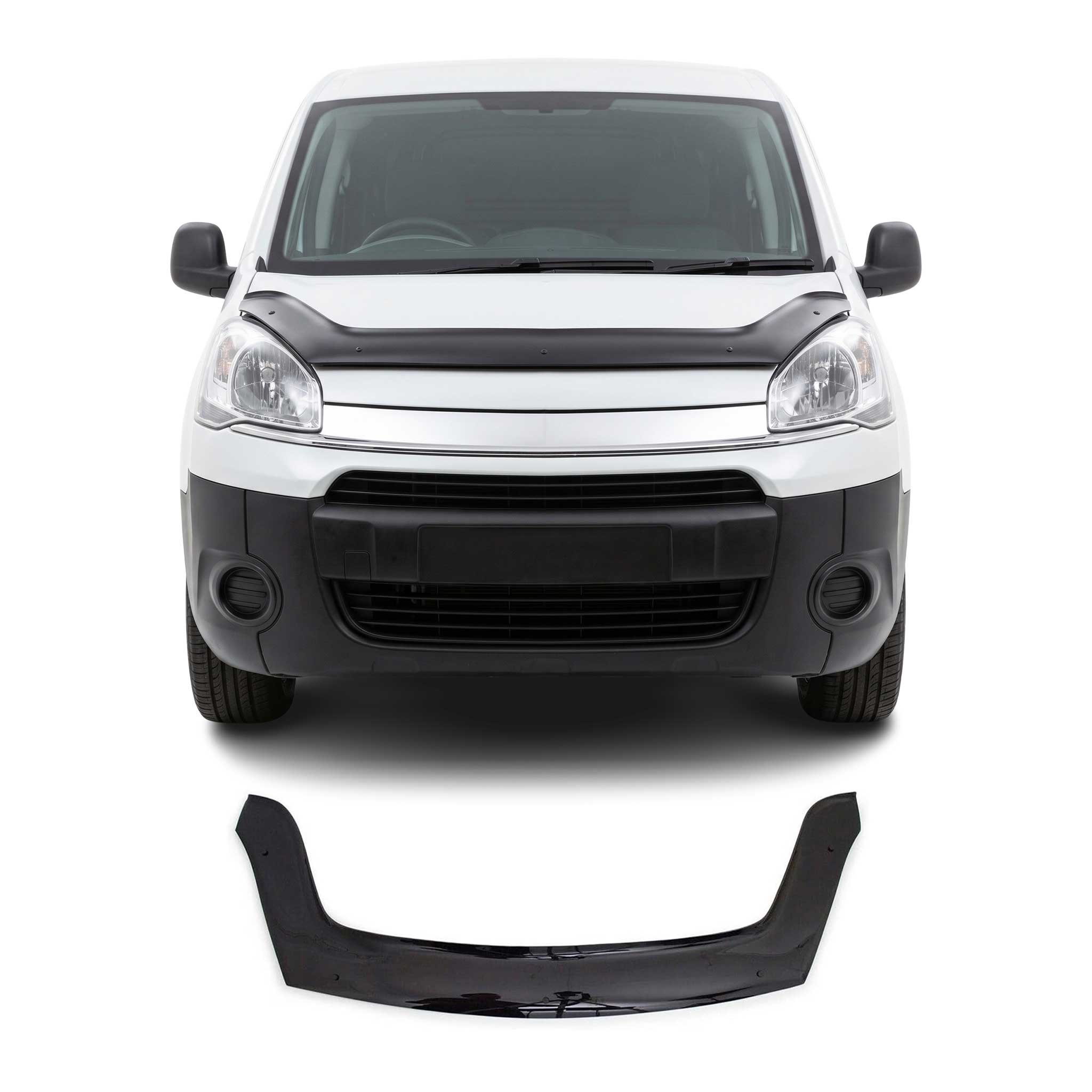 Motorhaube Deflektor Insekten für Citroen Berlingo Partner Tepee 2008-20 Dunkel