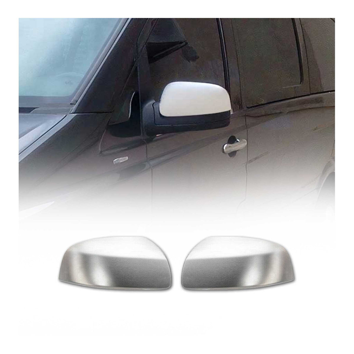 Spiegelkappen Spiegelabdeckung für Mercedes Vito W639 2010-2014 Edelstahl Matt