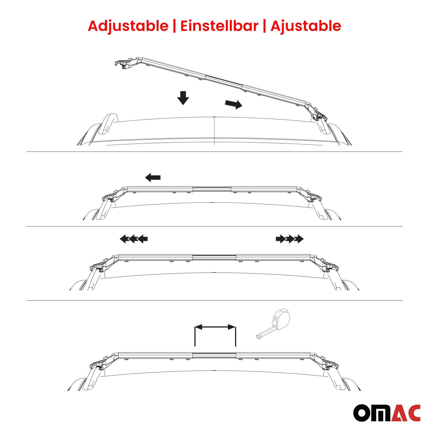 Dachträger für Mercedes C Klasse S205 Kombi 2015-2021 100kg Alu Silber 2x ABE