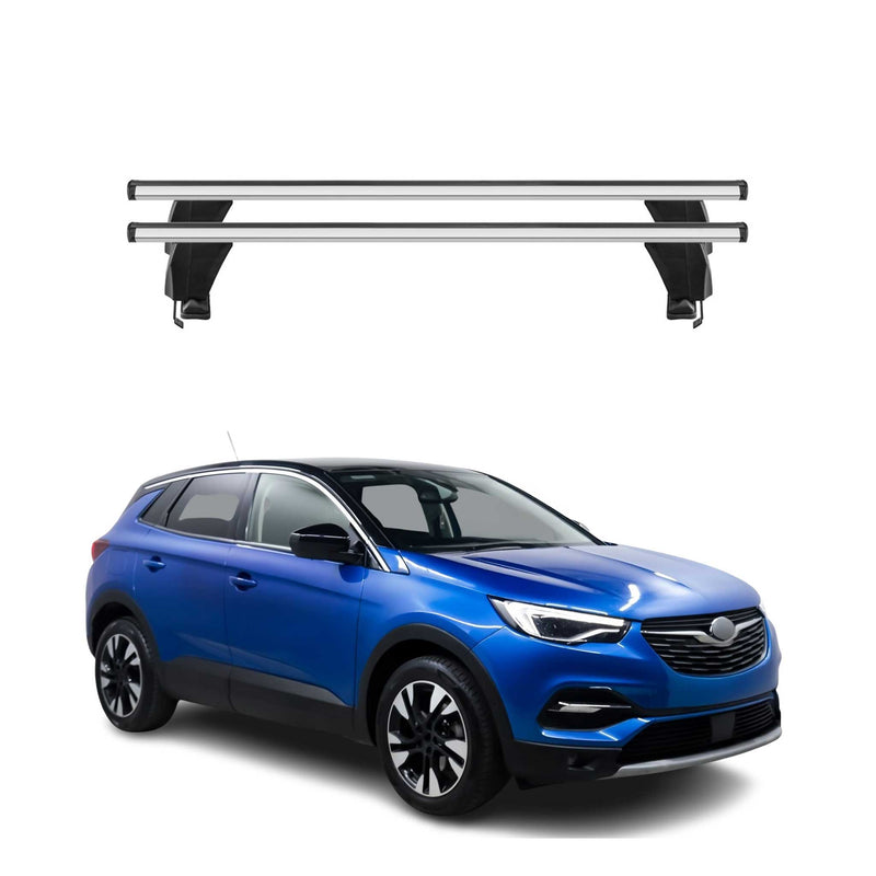 Menabo Dachträger für Opel Grandland / Grandland X 2017-2025 50kg Alu Silber 2x