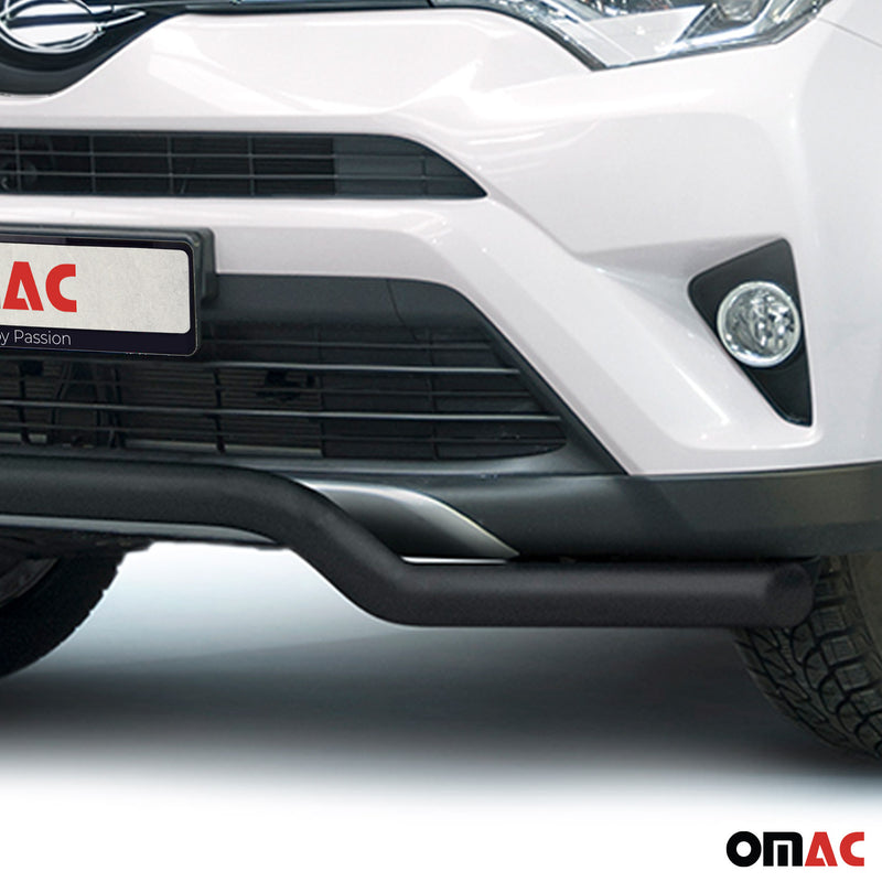 Frontbügel Frontschutzbügel für Toyota RAV4 2016-2025 ABE Edelstahl Schwarz