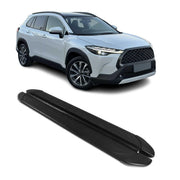 Seitenschweller Trittbretter für Toyota Corolla Cross 2021-2026 Schwarz 2 tlg