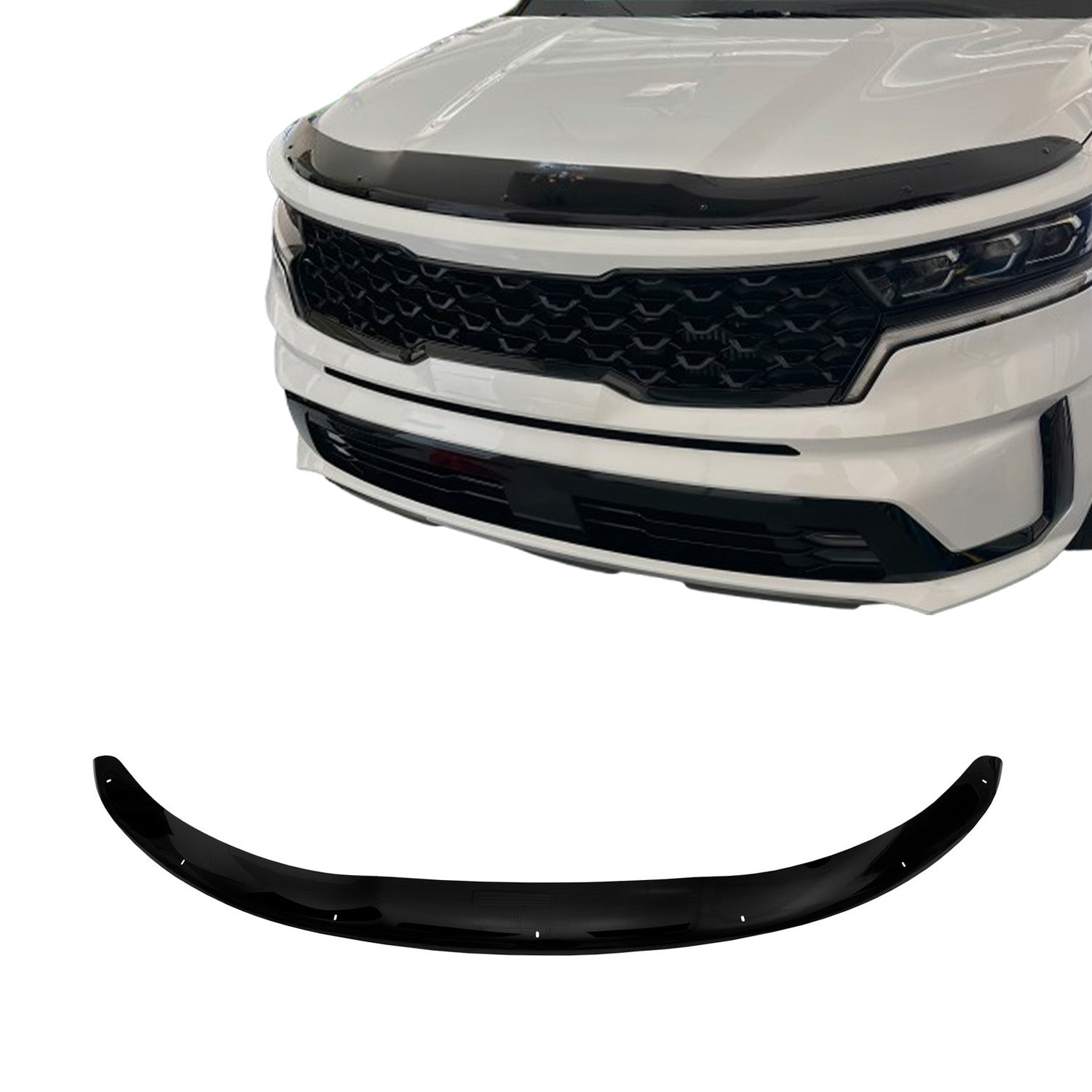 Motorhaube Deflektor Insekten Steinschlagschutz für Kia Sorento 2021-2026 Dunkel